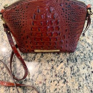 Brahmin Brown Crocodile Embossed Women's Bag